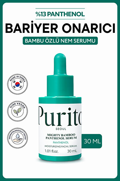 Purito Mighty Bamboo Panthenol Serum | %13 Panthenol Bambu Özlü Bariyer Onarı...