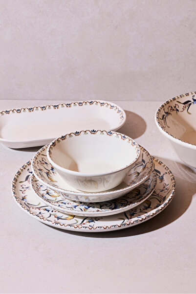 Perotti L'Artiste 27 Parça 6 Kişilik Stoneware Yemek Takımı