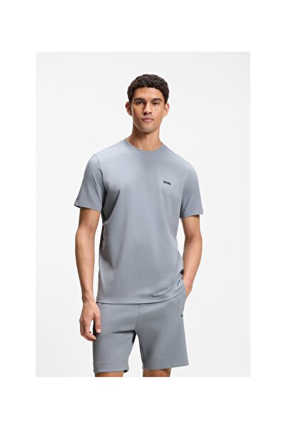 BOSS Logo Detaylı Esnek Pamuk T-shirt