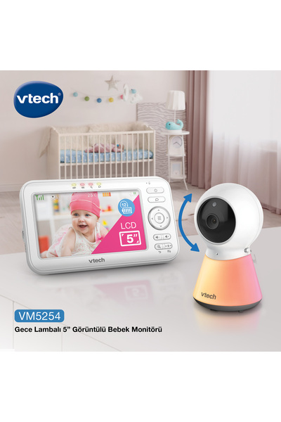 V-tech Uyarlanabilir Gece Lambalı 5’’ Görüntülü Bebek Monitörü - VM5254