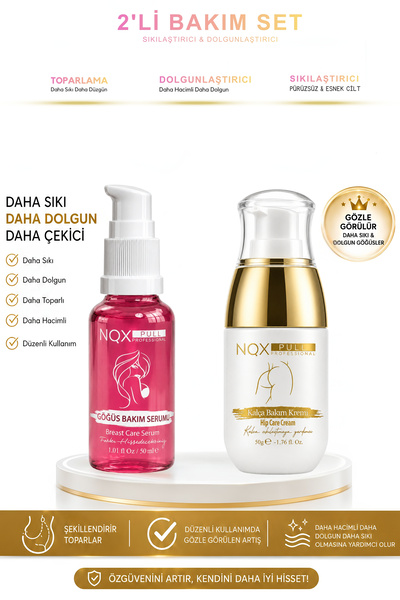 NQX PULL Gögüs Büyütmeye ve Kalca Büyütmeye Yardımcı 2 li Özel Set