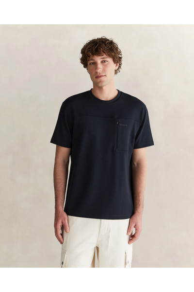 Gant Erkek Siyah Kısa Kollu T-Shirt