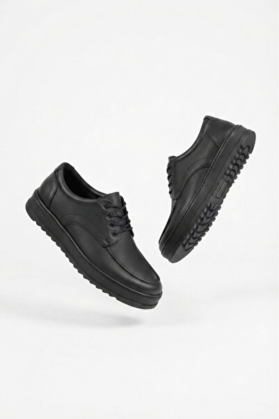 Zerenyus Velaro Premium Lace-Up Men's Casual Sports Classic Shoes - Black