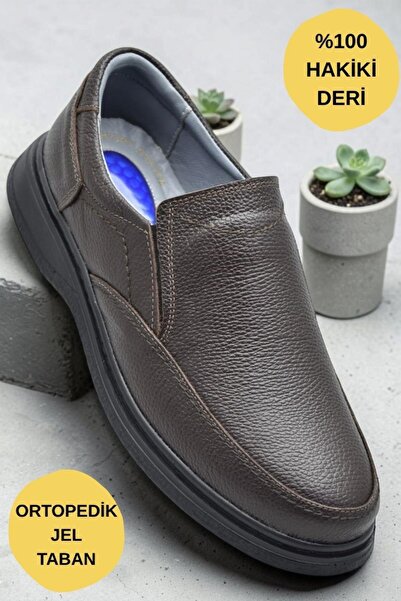 ISPARTALILAR Tab451 Orthopedic Sole Genuine Leather Men's Shoes Seasonal Dad ...