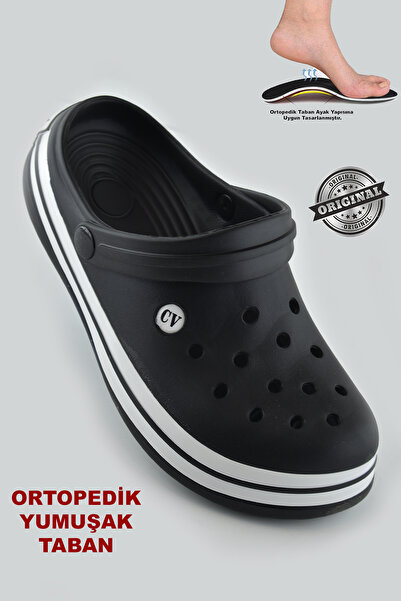 ISPARTALILAR 15090 CV Crosss Tarzı Unisex Terlik Hemşire Doktor Terliği