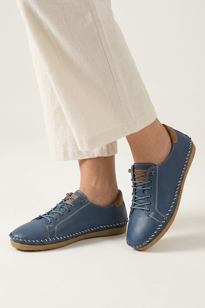 Ziya , Women's Genuine Leather Comfort Shoes 16155Z2942 Blue