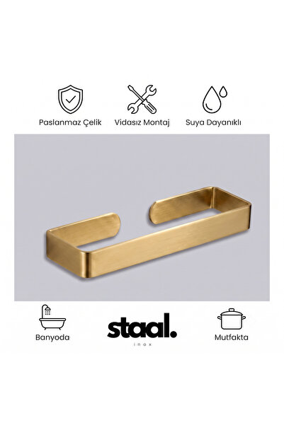 Staal Gold Banyo Askısı Kaliteli Paslanmaz Çelik, Havluluk, Eşya Düzenleyici ...