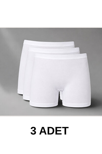 ROCMAY 3-Pack Women's White Modal Boxer Comfortable Flexible Seamless Boxer P...