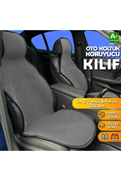 TAKKOLAY Mattress Rug 3-Piece Luxury Set Anti-Sweat Black Gray Klf004