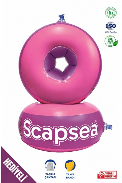 scap sea Scapsea Çocuklar İçin İçi Dolgulu Yüzme Kolluk 10- 40KG Pembe Mor He...