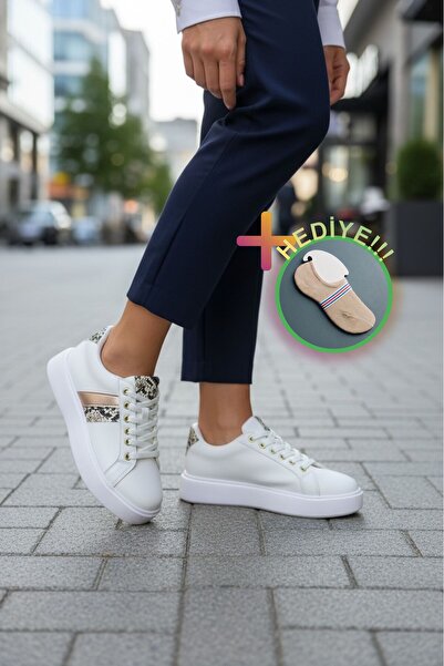 Mia marya Snake Patterned Women's Sneakers – Orthopedic Platform Thick Sole S...