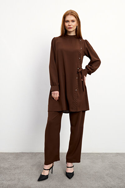 VAVİNOR Σετ Eliza Tunik-Pantalon - Καφέ