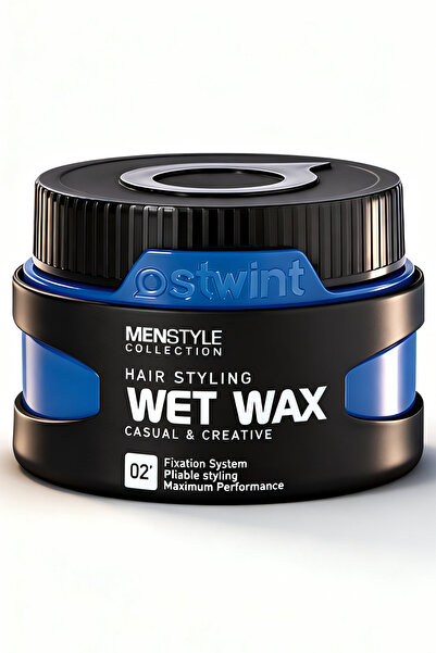 Ostwint Profesyonel Saç Şekillendirici Wet Wax, Doğal Ve Güçlü Tutuş, Uzun Sü...
