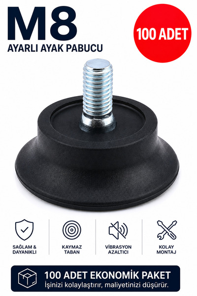 usta mekan Bingo Ayak Vidalı Sehpa, Masa Ayak (METRİK 8) 100 Adet