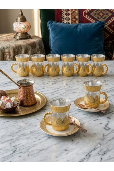 ALTCEVA Set 6 cești cafea stil turcesc