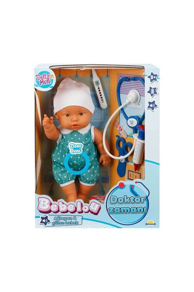 Angel Of Life 30111 Bebelou Doktor Zamanı Sesli Bebek Seti 35 cm -Sunman