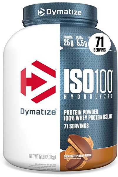 Dymatize بروتين مصل اللبن المعزول المائي ISO 100، شوكولاتة جورميه، 5 رطل