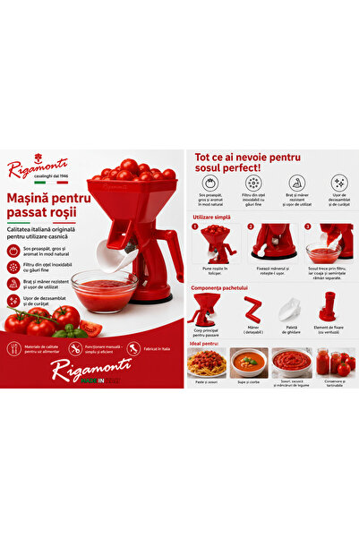 Rigamonti Tocător de roșii Master din plastic