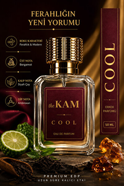 thekam Cool Fresh Kalıcı Parfüm – Temiz Ferah Yaz Parfümü Günlük Kullanım, Ka...