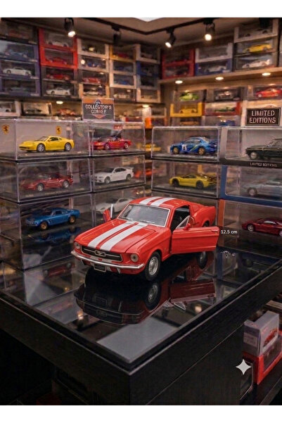 OYUNCAKSAHİLİ Ford Mustang Bso Klasik Model Metal Araba Kapılar Açılır Çekbır...