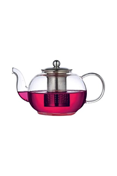 Blackstone Glass Teapot 1L with Stainless Steel Infuser Clear Heat Resistant ...