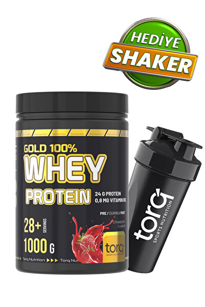 Torq Nutrition Gold Whey Protein Çilek Aromalı 1000 gr