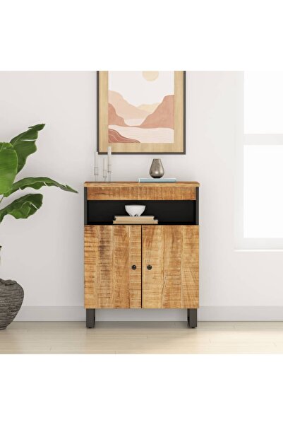 Concept Servantă cu 2 uși, 60x33x75 cm, lemn masiv de mango