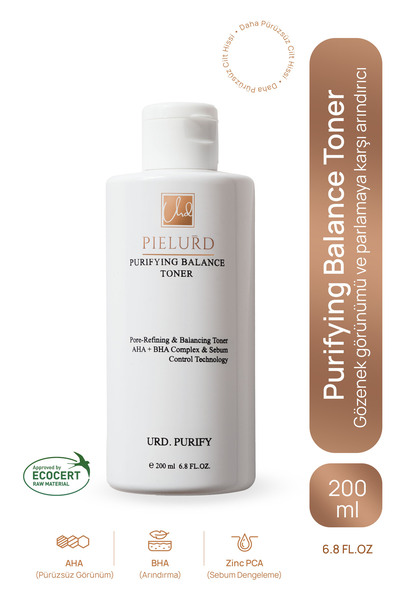 Pielurd Arındırıcı Dengeleyici Tonik 200 ml - AHA BHA + Zinc PCA + Centella Ö...