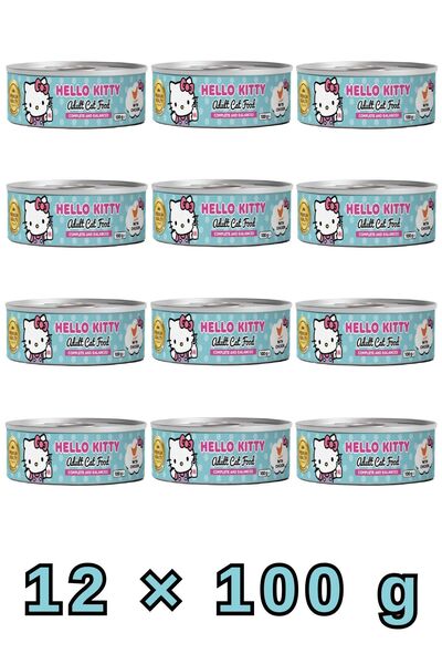 Hello Kitty ممتاز |   طعام رطب للقطط البالغة بنكهة الدجاج 100 جرام |   التغذي...