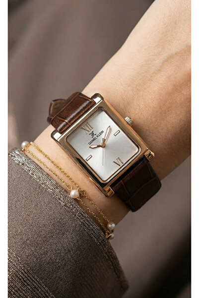 Daniel Klein Premium Dark Brown Leather Watch for Women DK.1.14112-6