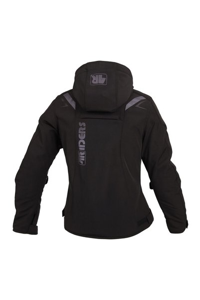 4Riders Alice Pro Korumalı Softshell Kadın Motosiklet Montu Siyah