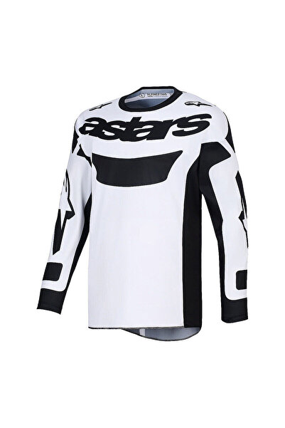 Alpinestars Racer Riway Off-Road Motosiklet Jerseyi Beyaz Siyah