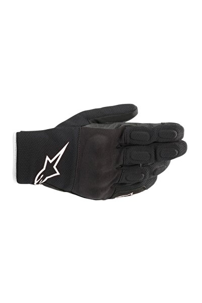 Alpinestars S-Max Drystar WP Korumalı Motosiklet Eldiveni Siyah Beyaz