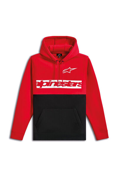 Alpinestars Parallel Hoodie Kapüşonlu Sweatshirt Kırmızı Siyah