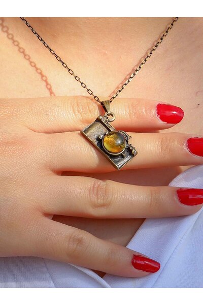 Esha Store Natural Stone Citrine Natural Stone Camera Modelled Ancient Woman ...