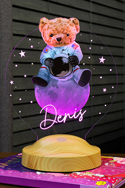 SEVGİLAMBASI Ayı Teddy, Ayıcık Led Lamba, Doğum Günü Hediyesi Renkli Baskılı ...