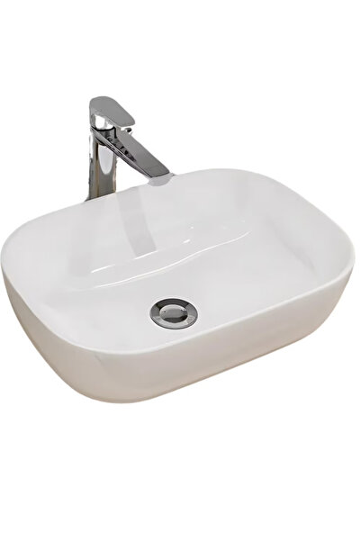 Bukino Chiuveta baie JOZY®, lavoar rectangular pentru montaj pe blat, ceramic...