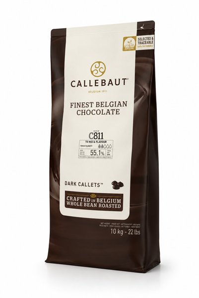 Callebaut 811 Bitter Küvertür Çikolata 10 KG