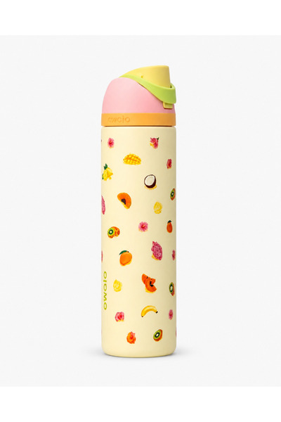 owala Large Capacity 32oz Vacuum Insulated Bottle, Yellow Hydration Flask wit...