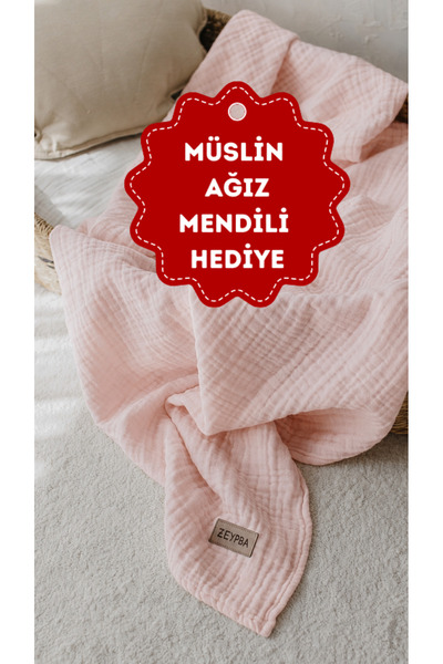 ZEYPBA Powder 4 Layer Muslin (for Babies & Children) Muslin 100% Cotton 100X1...