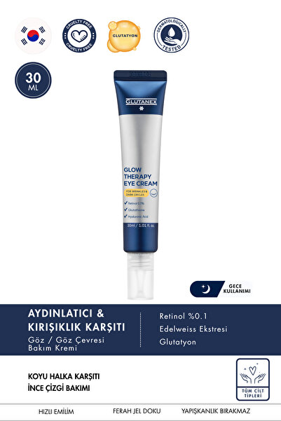 GLUTANEX Retinol Eye Cream | Retinol Glutatyon Neurolight İçerikli Göz Altı K...