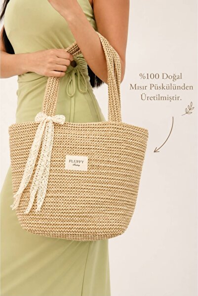 Victoriaa Wicker Bucket Bag / Straw Bag Women Wicker Sleeve / Shoulder Bag (Width 25/40 Size 27 Handle 50)