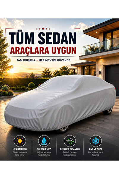 COCEM Tüm Sedan Araçlar Ile Uyumlu Lüks Araba Brandası Miflonlu Branda Oto Ça...