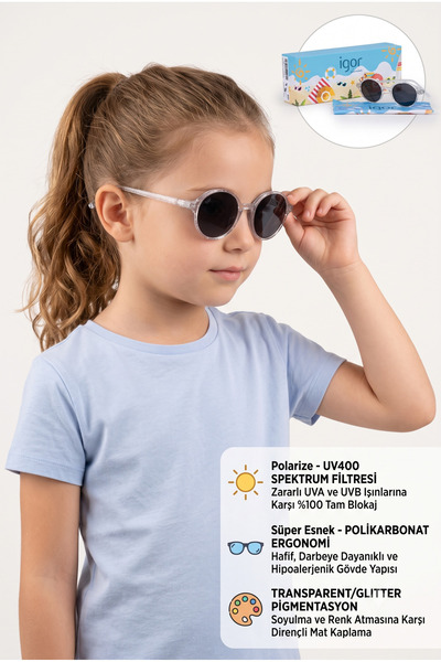 IGOR Igor Uv Protected Polarized Tedy Sunglasses - Clear Std