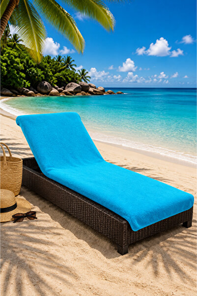 DensHaus 75X200 Turquoise Beach Sunbed Towel Cotton