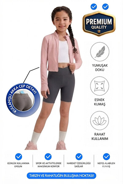 ERDEM KIDS Κοριτσίστικο κοντό κολάν με τσέπες, διπλό στήθος, ψηλόμεση ζώνη, γ...