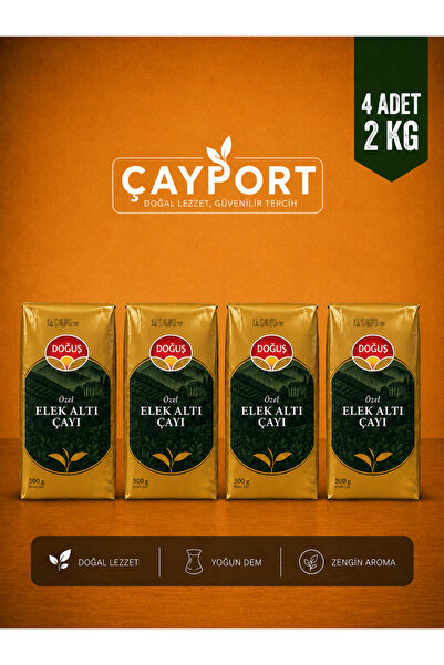Doğuş Çay Doğuş Özel Elek Altı Siyah Çay 500 gr x 4 Adet (2 KG) Yoğun Demli D...
