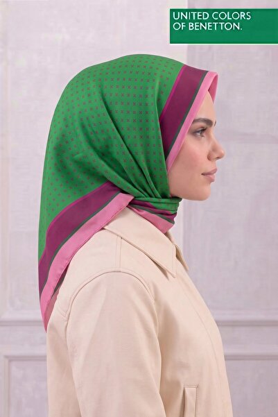 United Colors of Benetton SIENA DESENLİ EŞARP -1001-90*90