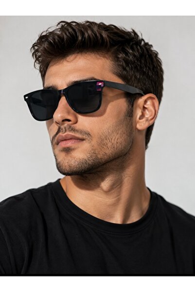 STAOOM Unisex Sunglasses with Black Glass Front and Pin Model