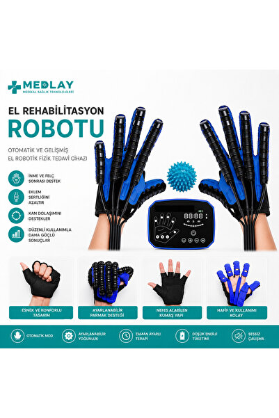 MEDLAY Rehabilitasyon Robot Eldivenleri- El: İnme ve El Artriti İçin Otomatik...